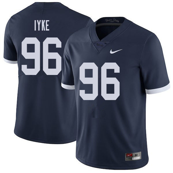 Men #96 Immanuel Iyke Penn State Nittany Lions College Throwback Football Jerseys Sale-Navy - Click Image to Close